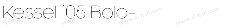 Kessel 105 Bold字体转换